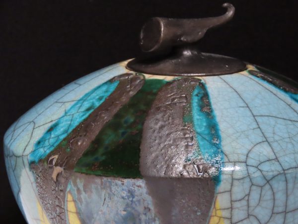 - TIM ANDREWS - Sancai Collection Lidded Curling Piece  (TA102) SOLD - Image 6